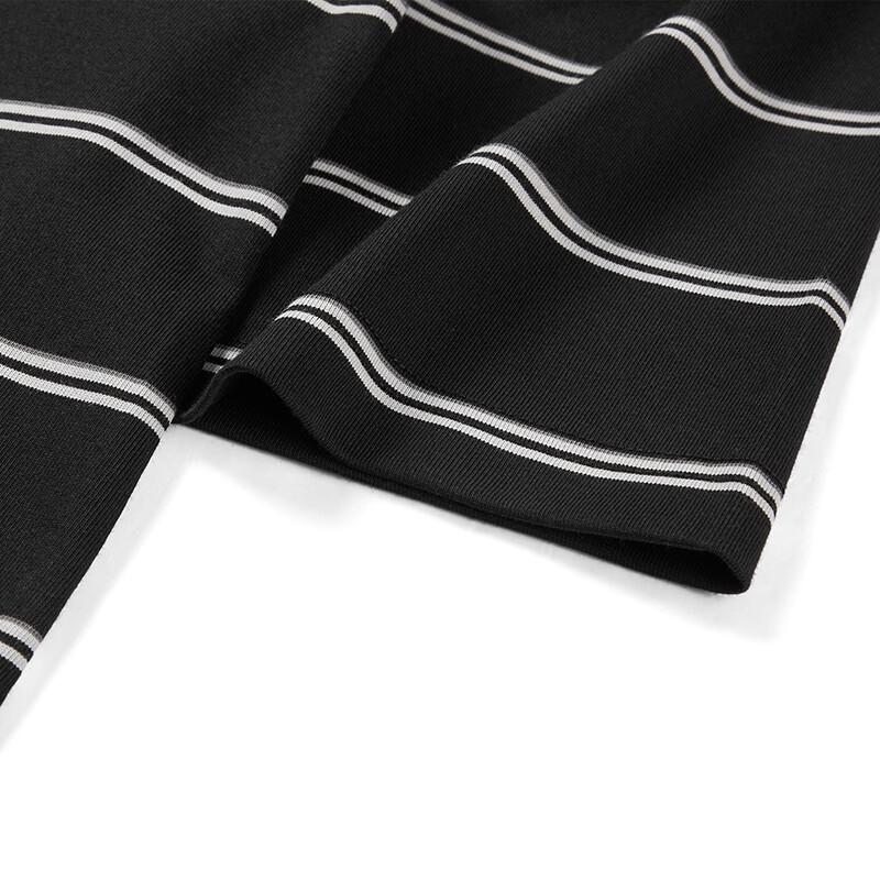 Septwolves Men's Cooling Anti-Bacterial Striped Round Neck T-Shirt