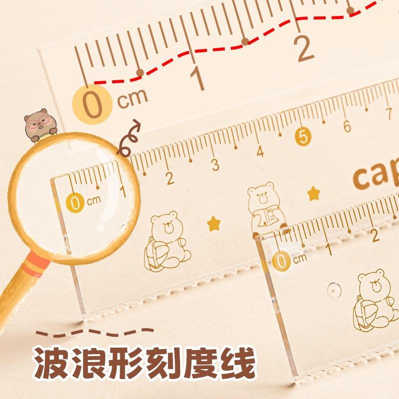 Stationery Geometry Ruler Set With Compass Iron Box For Students Exam Drawing