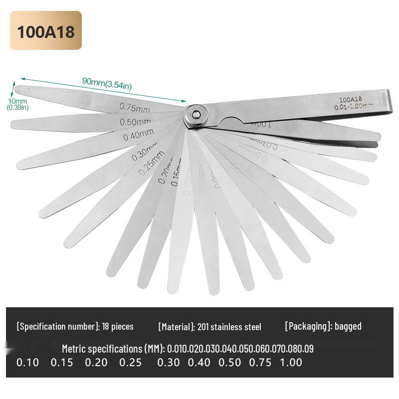 Set Eleron din Oțel Inoxidabil de Înaltă Precizie (0.01-1mm) Metric/Imperial