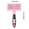 Dog Brush - Cat Massage Comb with Ergonomic Handle, Multifunctional Pet Grooming Tool for Long-Haired Dogs, Pink
