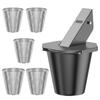 New Drip Bucket With Grease Trap Funnel And Disposable Foil Liners, Large Capacity Grease Bucket Grease Catcher For BBQ & Picnic