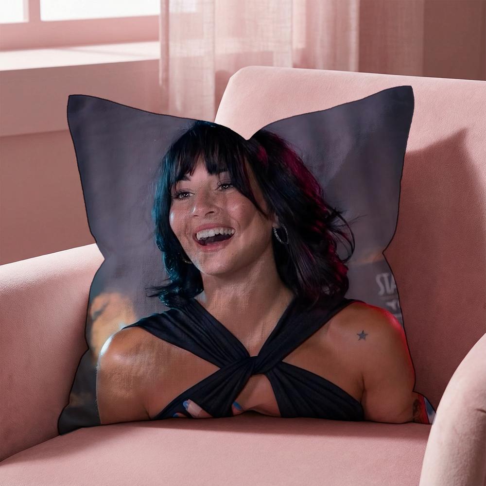 Singer A-Aitana Ocana Cushion Cover Multi-Scene Pillow Cover for Home & Car - Reversible, Soft & Durable for Daily Use