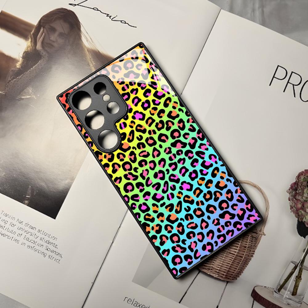 

Abstract Tiger Leopard Girl Phone Case For Samsung Galaxy S25 S24 S23 S22 S20 S21 Note20 Ultra Plus Fe Colored Silver Cover Samsung S20 Ultra