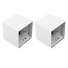 2er Set 6W LED Wandleuchte Magnetfuß Bewegungssensor Quadratisch Warmweiß Beleuchtung Oben und Unten Wand