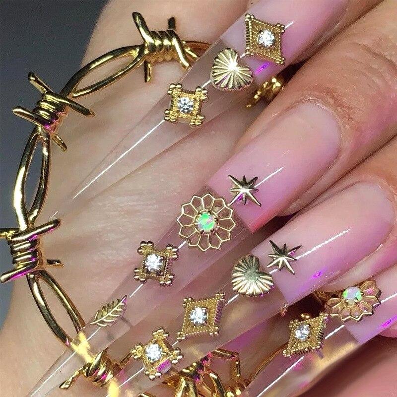 Nail Art Show Salon Nail Art 120buc Extins False Culoarea unghiilor Patch de culoare/Transparent Nail Art Natural Exercițiu lung