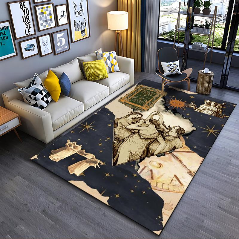 

Vintage Style Women s Power Artwork Rug Suitable for use as an anti-slip game mat for living room and bedroom sofas 40x60cm( 15x23in )
