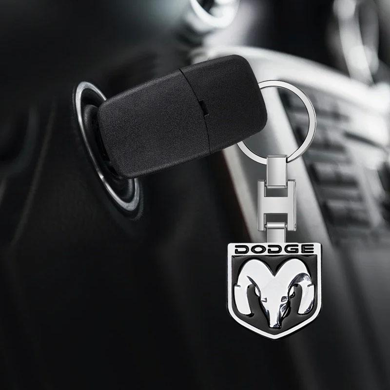 Přívěsek na klíče od auta Znak auta Dárek s kroužkem na klíče Auto doplňky pro Dodge SRT Ram 1500 Durango Journey Charger Challenger Caliber Caravan