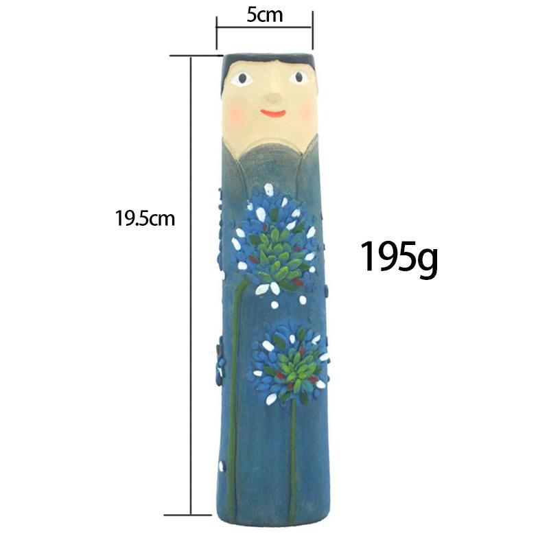 

Богемная семейная ваза, креативная цветочная бутылка, забавный гуманоидный смоляной контейнер для растений, скандинавский для гостиной, стола, офисных украшений