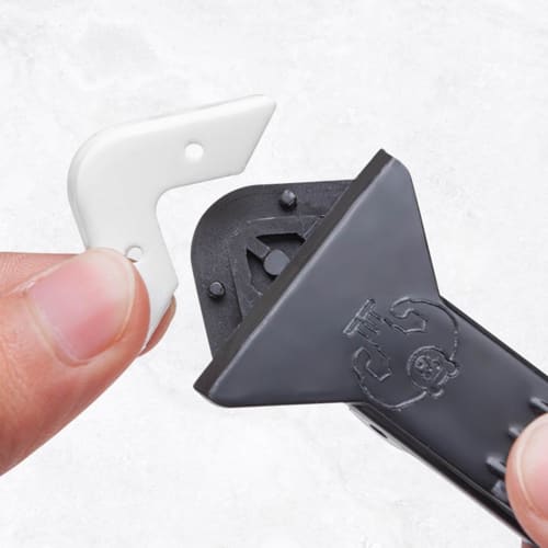 Caulking Tool Kit, Silicone, Rubber, Stainless Steel Finish Cutter, Caulking Spatula, Caulk Remover Cutter, Silicone Scraper with Interchangeable Head