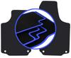 CARLUX-BLUE Car Mats For: Opel Tigra B TwinTop, Cabrio (2003-2008)