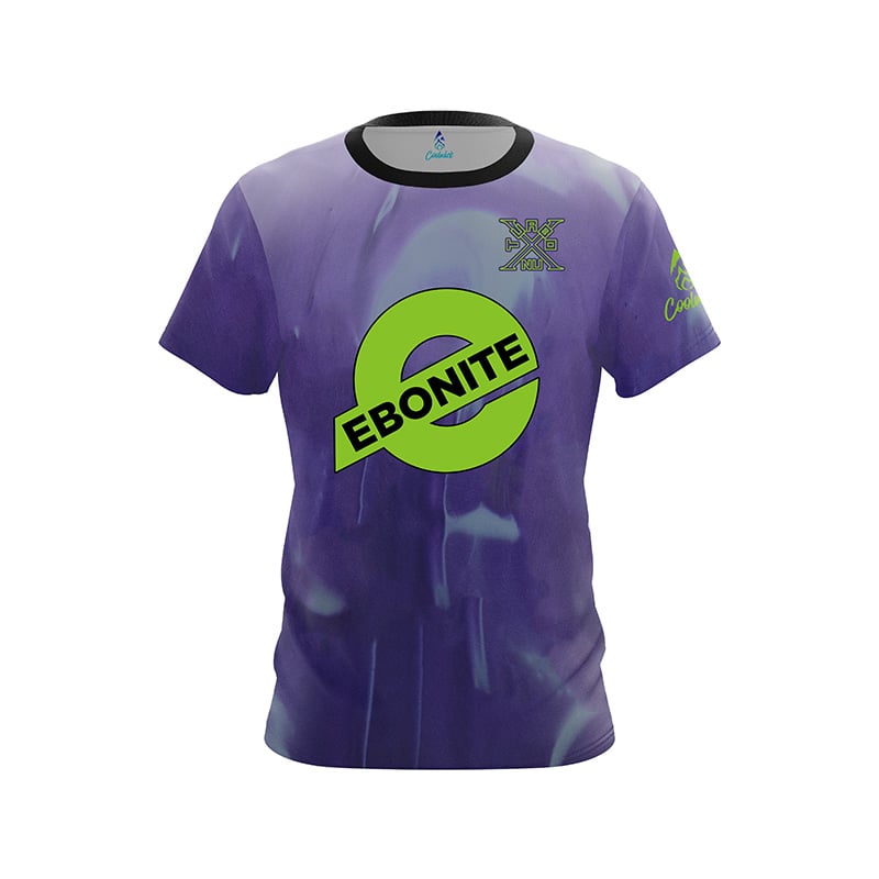 Ebonite Wash Twin Dragon Sakura Bowling Jersey Short Sleeve Tops