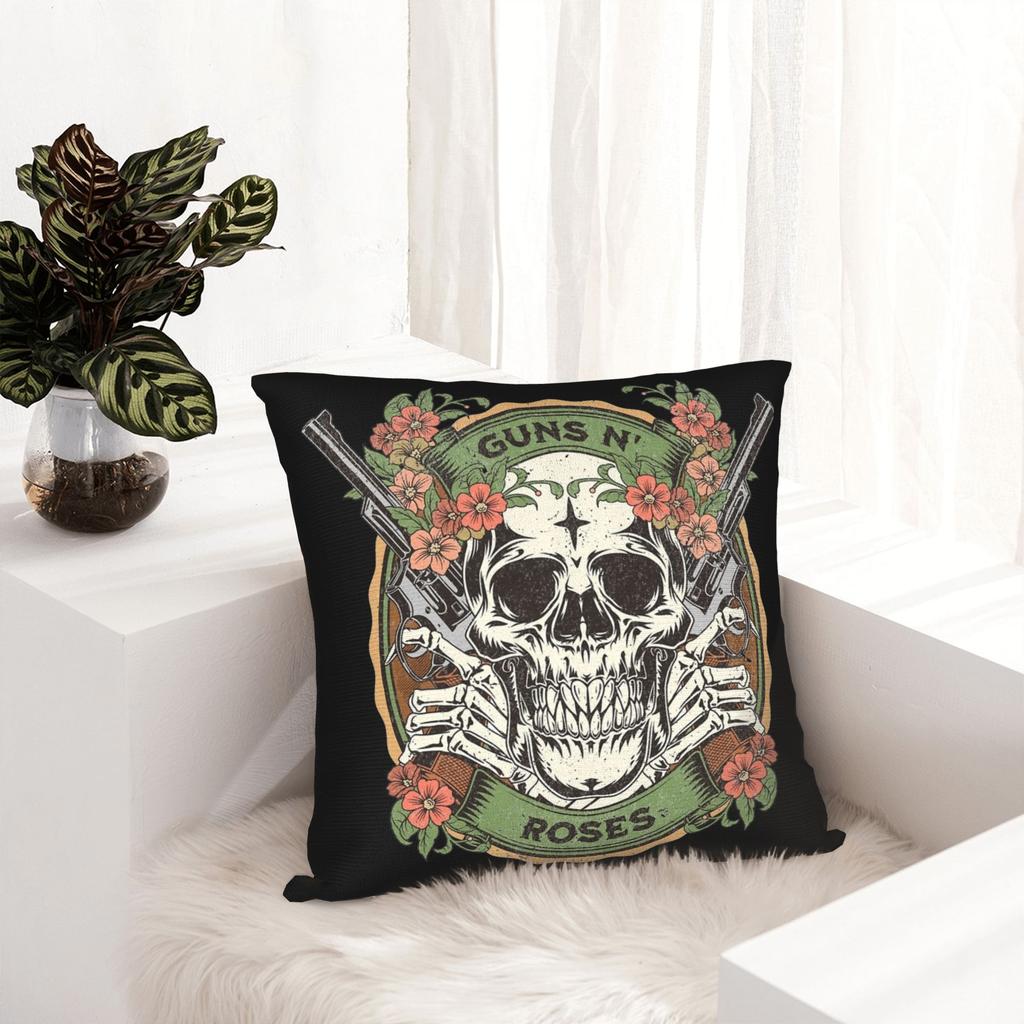 Rock Music Band G-Guns N Roses Pillowcase Printed Fabric Cushion Cover Gift Pillow Case Cover Home Dropshipping 18''