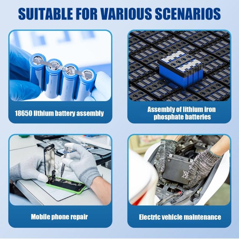 Battery Spots Welder Handheld Spots Welder Machine 11 Gears Adjustable Portable Battery Welder for Welding Nickel Sheets