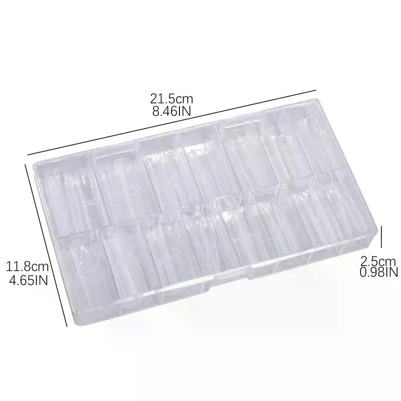 150 Pièces Espace Creux 3D Extension Française Avec Échelle Moule à Ongles Double Forme d'Ongles Couverture Complète Moules Réutilisables d'Extension d'Ongles
