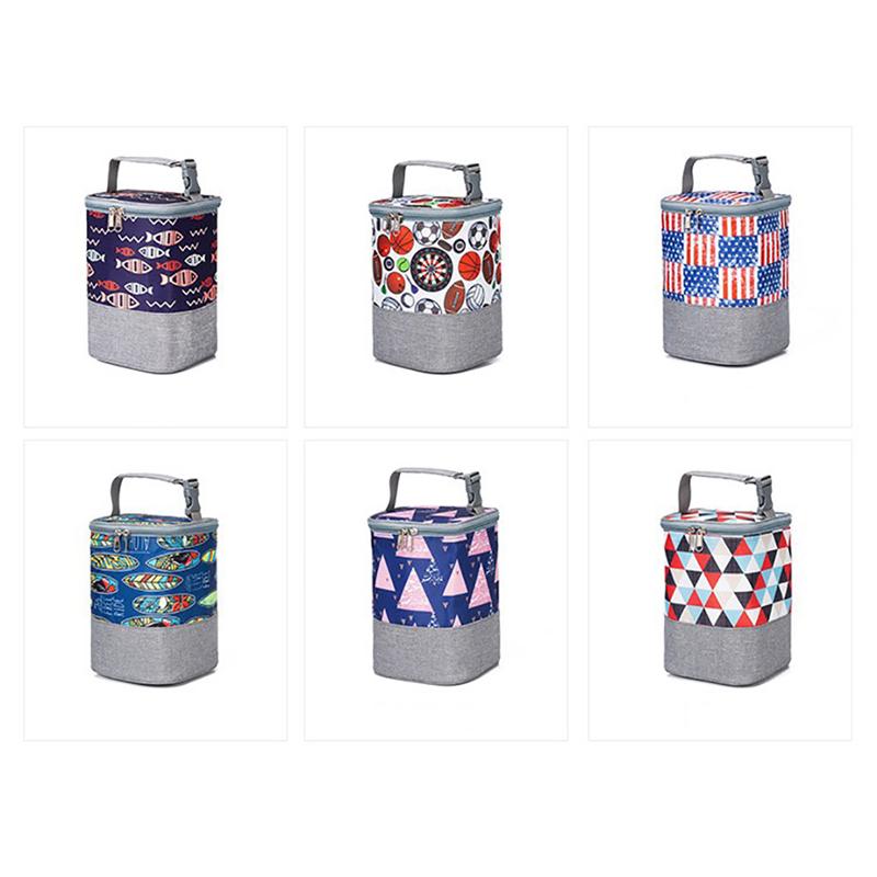 Přenosný ohřívač kojeneckých lahví na mléko, termotaška pro izolaci lahví, taška na zavěšení