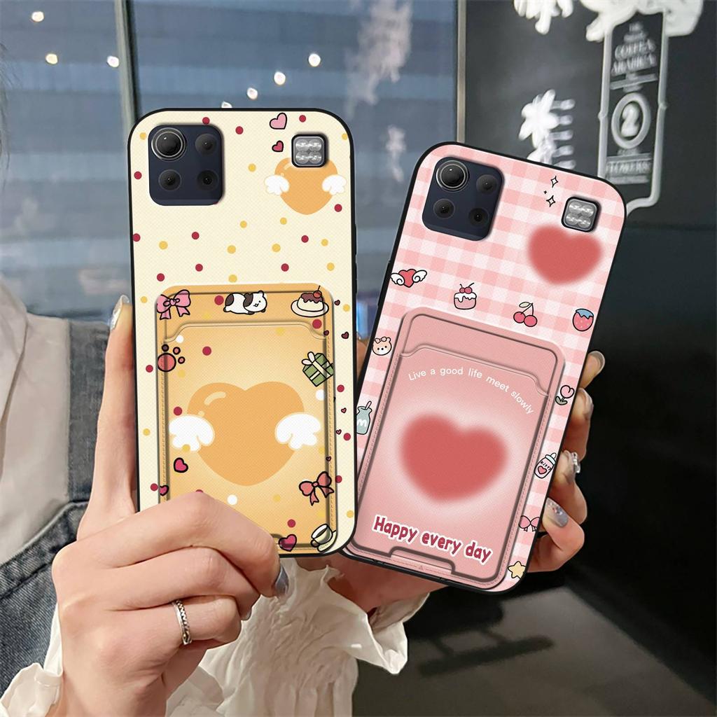 Back Cover Graffiti Phone Case For LG K92 5G/Q92 Card sleeve Card slot Card bag Cute Waterproof Durable Anti-knock TPU