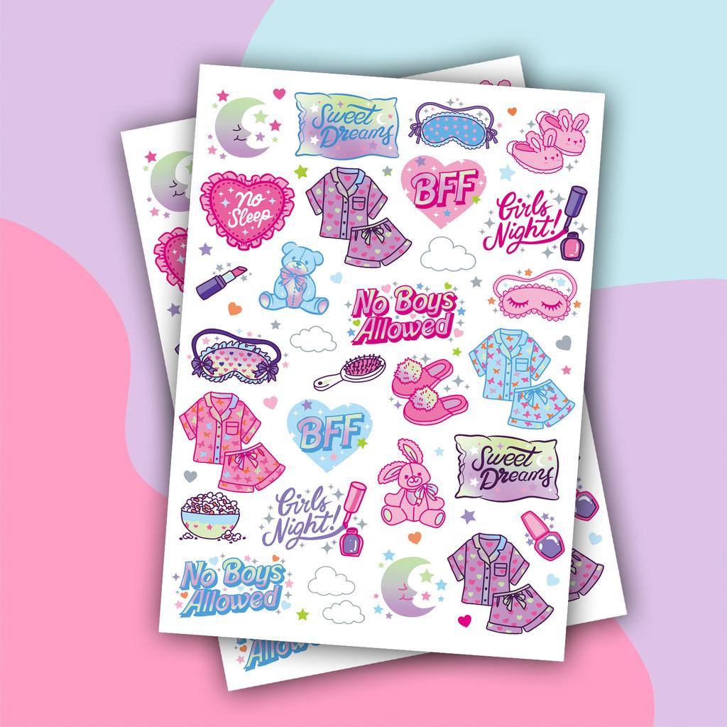 Children's Cartoon Rainbow Tattoo Girl Boy Tattoo Cute Flower Unicorn Birthday Party Sticker