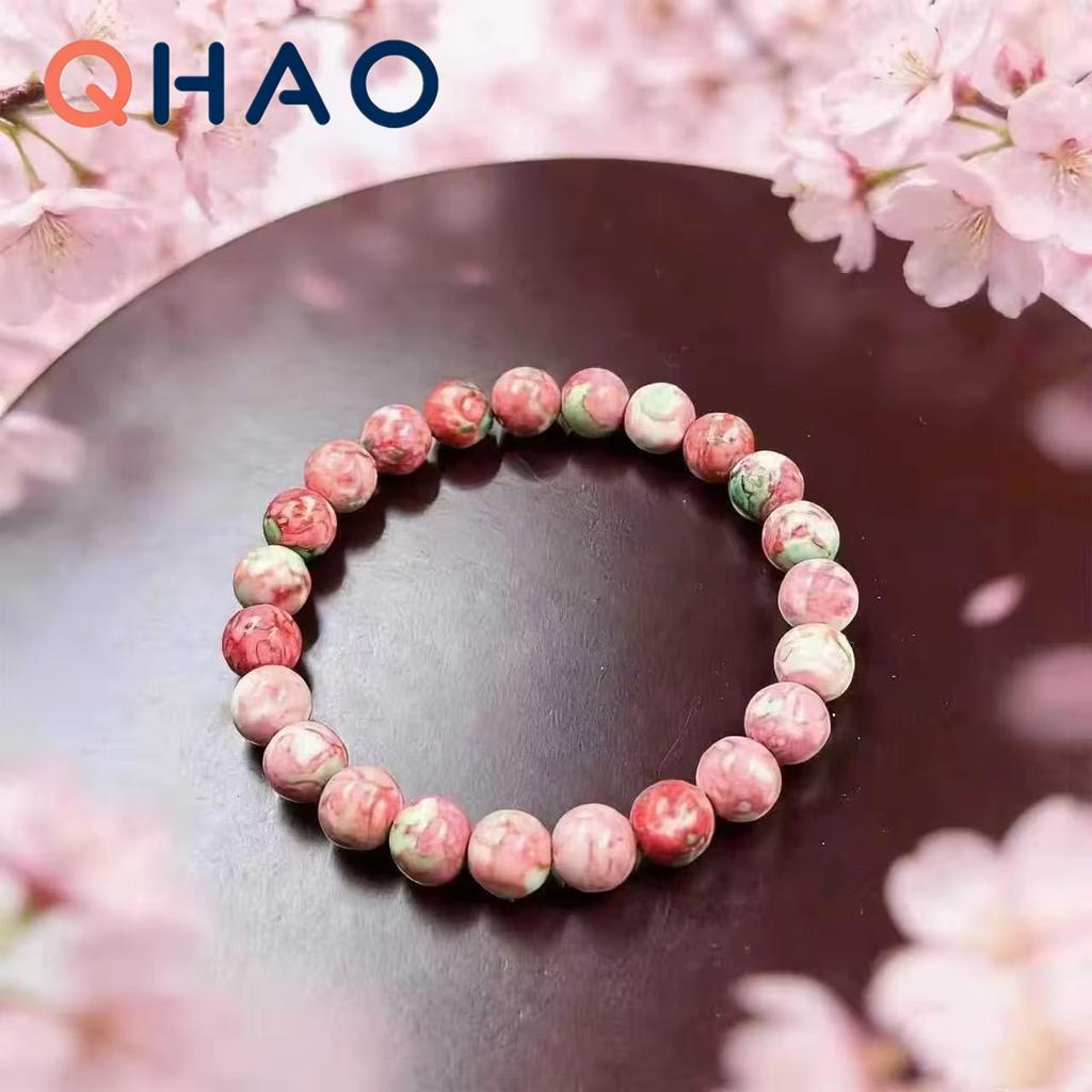 Colorful Imperial Jasper Rose Quartz Beaded Bracelet Women Fashion Jewelry for Love and Friendship Bracelet for Women Charm