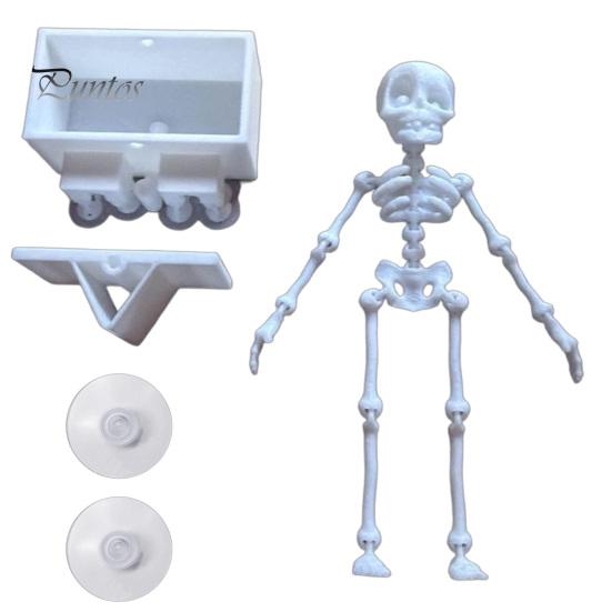 Decorazione Atmosferica per Acquario di Halloween Scheletro Danzante, Scheletro Mobile con Articolazioni Azionato da Bolle, Ornamento Subacqueo Horror, Realistico
