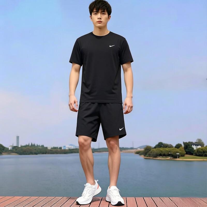 

Nike Men s Relaxed Fit Sport T-Shirt & Shorts Set S