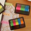 1 Set Fashion Fluorescent Sticker Marker Memo Flags Index Pad Paper Tab Sticky Notes