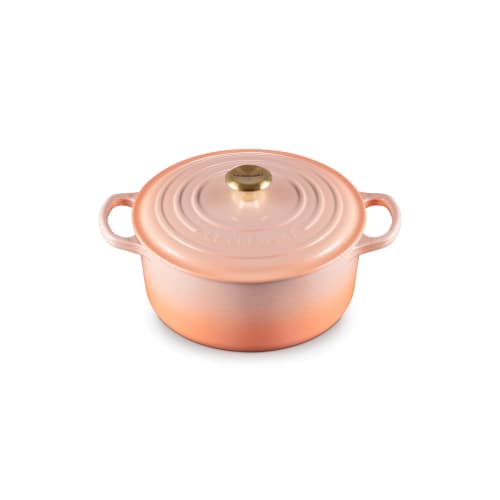 Le Creuset Signature Cocotte Ronde 22 cm Cast Iron Enamel Pot, P?ch, Gas, Induction, and Oven Compatible [Official Japanese Product]