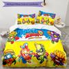 3pcs Superthings2 Pattern Bedding Set Duvet Cover Set Includes Duvet Cover &pillowcases, Perfect All Season Bedroom Decoration & Gift