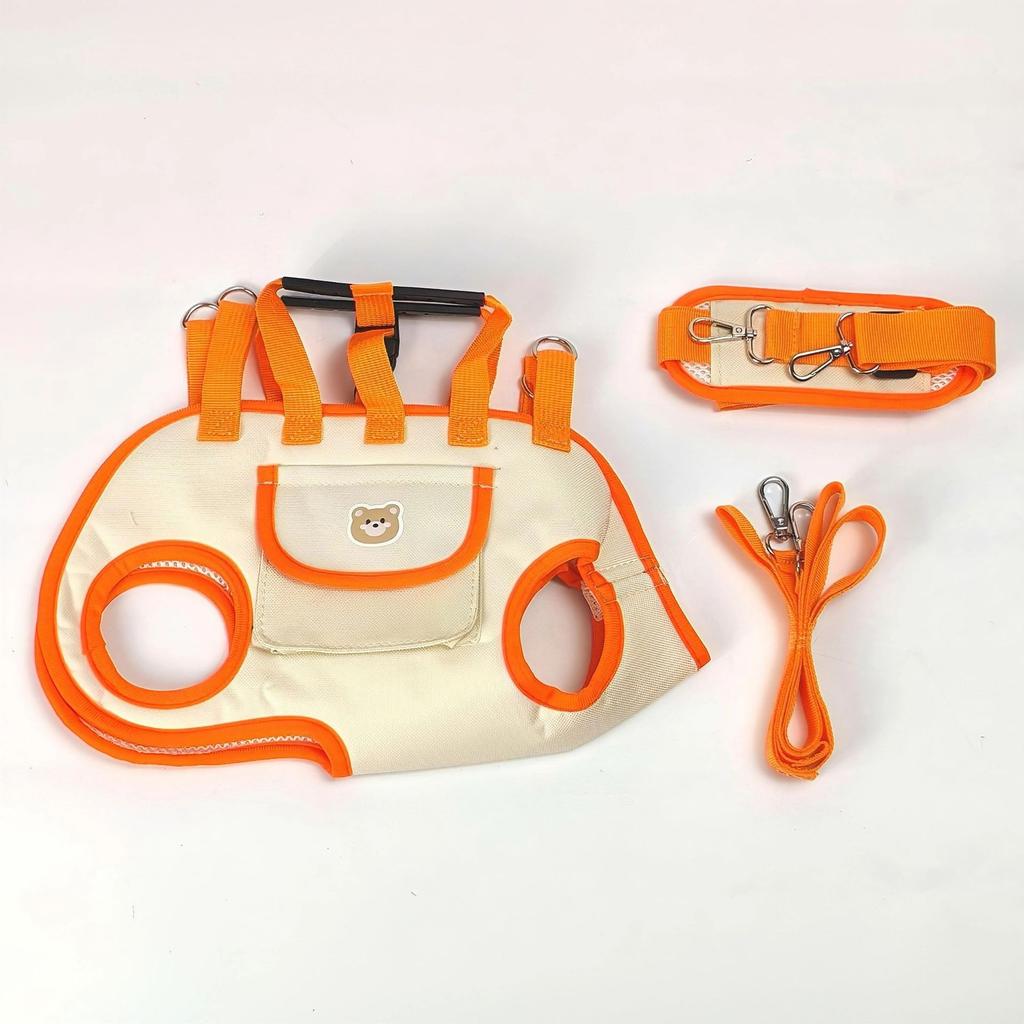 Outdoor Portable Breathable Pet Leash Backpack for Cats and Dogs, Hand-Carried and Crossbody Travel Harness for Pets