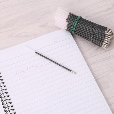 0.7mm Pen Refills Replacement Smooth Writing Ballpoint Pen Refills for Retractable Pens Office School Supplies 100 Pack