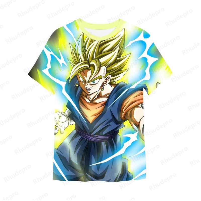 Goku Y2k Z T Shirt For Men Short Sleeve Cosplay T-shirt New Fashion High Quality Streetwear Anime 2024 Vegeta Trend