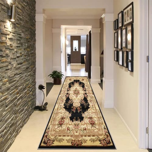 Kitchen Rug, 80 x 180 cm (32.2 x 76.6 inches), Long, Anti-Slip, Anti-Slip, for Safety of Children, Seniors, and Pets, Compatible with Underfloor Heati