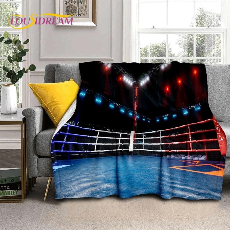 Boxing Gloves Boxer Fight Cartoon Soft Flannel Blanket for Beds Bedroom Sofa Picnic,Throw Blanket for Cover Outdoor Leisure Gift