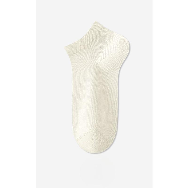 Pure Cotton Women's Spring and Autumn Boneless Antibacterial, Deodorizing and Sweat-absorbing Cotton Socks, Summer All-cotton Socks