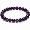 Natural Crystal Bracelet for Women Men, 8mm Semi-Precious Gemstone Beaded Stretch Bracelet, Yoga Chakra Energy Jewelry, Unisex Gift
