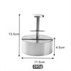 Durable Stainless Steel Burger Press Non Stick Round Hamburger Patty Maker Kitchen Tool 8-14 Cm Patty Making Mold Restaurant
