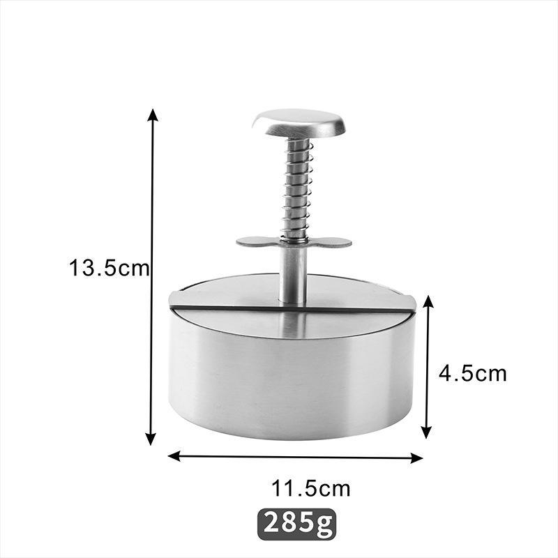 Durable Stainless Steel Burger Press Non Stick Round Hamburger Patty Maker Kitchen Tool 8-14 Cm Patty Making Mold Restaurant