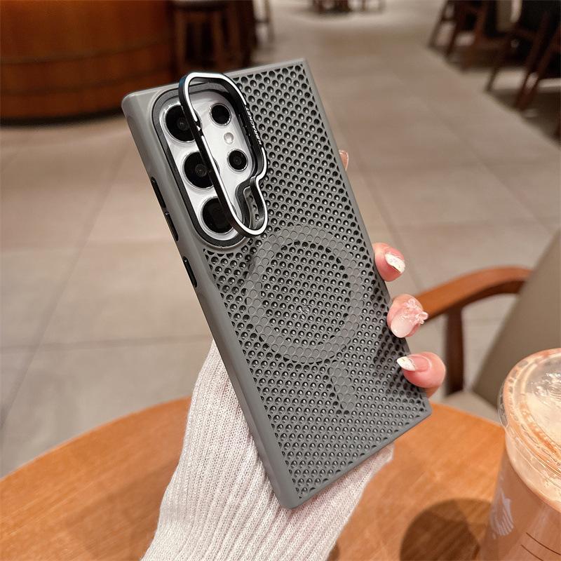 Applicable to Samsung S26Ultra Cooling Magnetic Mobile Phone Case S25Ultra Lens Holder S24Ultra Protective Case