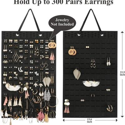 Wandgemonteerde Stofvrije Sieraden- en Ketting Organizer Tas