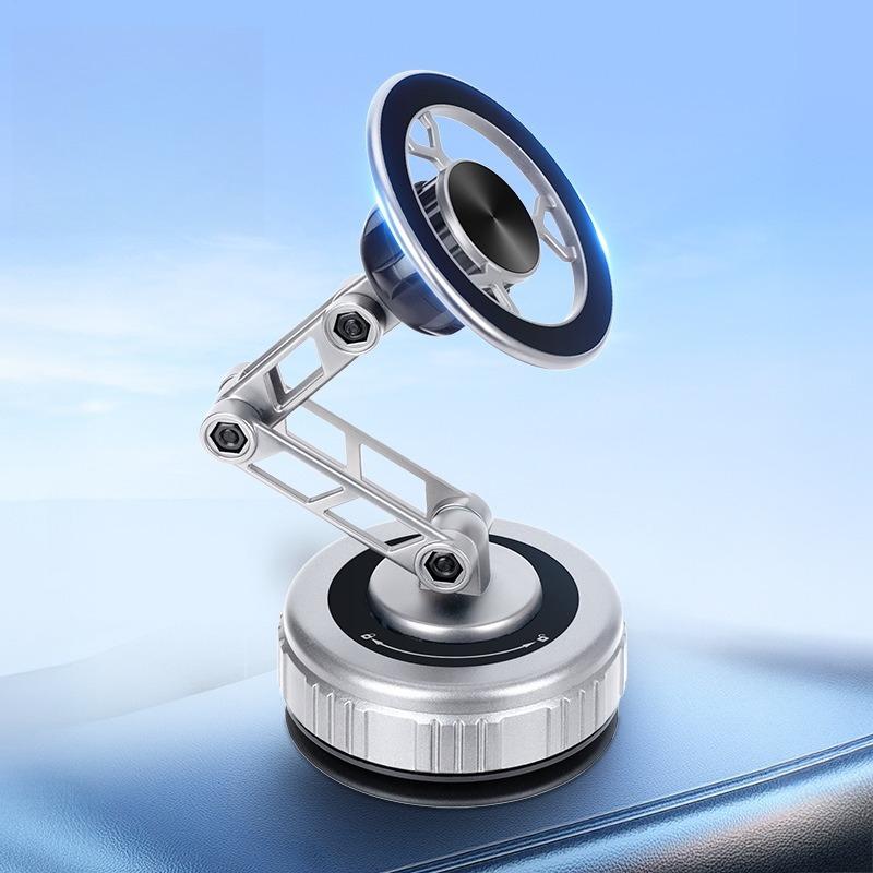 Universal Mount Navigation Vacuum Magnetic Three-Axis Foldable 360° Rotating Mechanical Arm Phone Stand Car Phone Holder