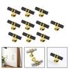 10pcs Cabinet Handles Drawer Knobs Kitchen Cupboard Door Handles Wardrobe Pull Single Hole Furniture Drawer Hardware Accessories