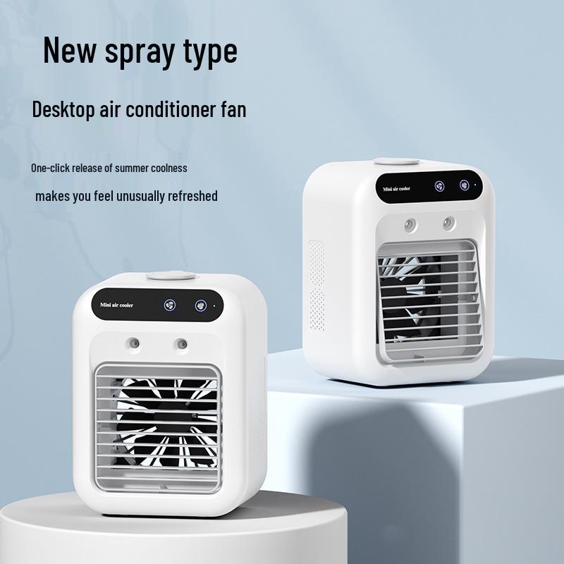 Portable Mini Desktop Air Conditioner Fan - Compact Summer Cooling Solution