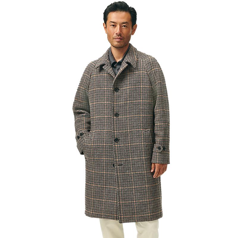 

Brooks Brothers Men s Wool Retro Plaid Overcoat M
