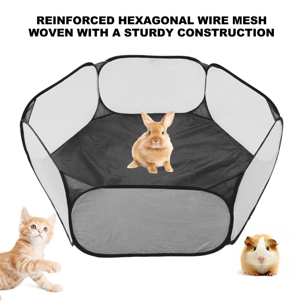 Foldable Small Animals Tent Polyester Breathable Pet Playpen Portable Small Pet Playpen Small Pets