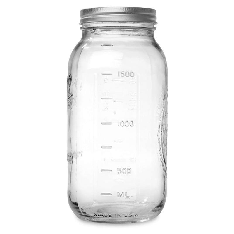 Transparent Mason Jar - Sealed Glass Storage for Oatmeal, Salads, Nuts & Dried Goods