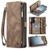 Wallet Case for Galaxy A37 5G - Leather/PU, Brown, With Lanyard