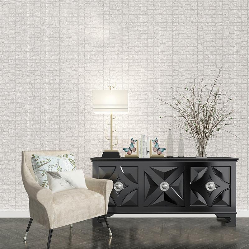 Minimalist 3D solid leather pattern wallpaper for living room, bedroom background wallpaper wall decorations living room