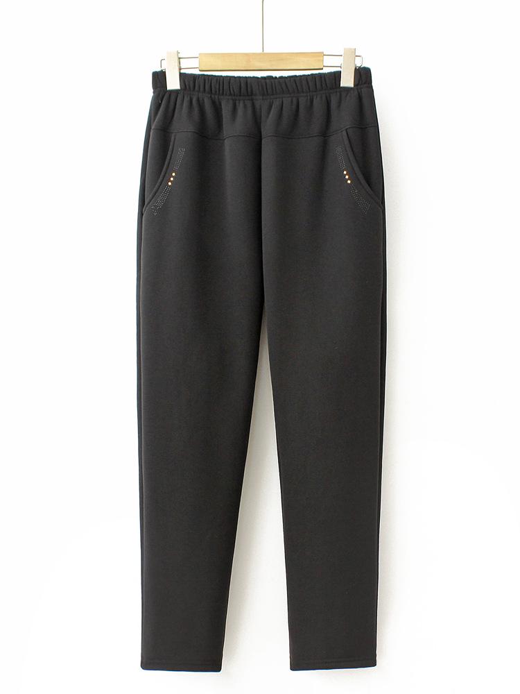 Autumn/Winter Women's Trousers for Middle-Aged & Elderly: Mom's Straight-Leg & Grandma's Loose Fit, Long Casual Pants