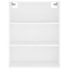 Vidaxl Display Cabinet, White, 69.5X34X180 Cm, Wood-Based Material