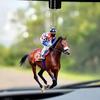 Fashionable Horse Acrylic Riding Enthusiast Car Decor Hanging Accent For Modern Vehicle Interiors