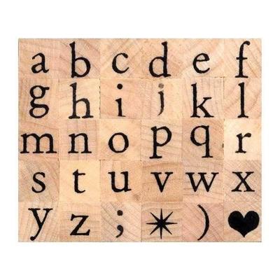 Alphabet Stamps - Artemio - Set of 30 - 1x1cm - Paper, Wood, Fabric Decoration - Mixed